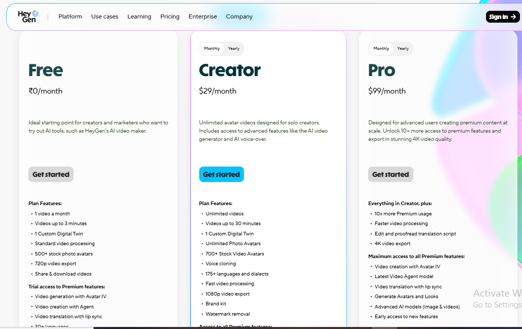 Hygen AI Pricing Overview